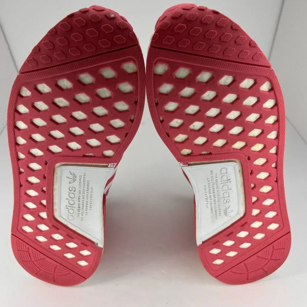 Adidas Womens 029003 Pink NMD R1  Low Top Lace Up Size 9 Running Shoes - Picture 8 of 9